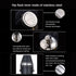GENNISSY 10oz Black Bucket Hip Flask - PU Leather Stainless Steel Men Flasks for Liquor with Funnel and Cups...