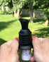 Wine Stopper and Pourer –Black Silicone Two in One Accessory to Serve and Save Wine More Easily by Simply Charmed...