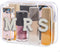 Bride Clear Makeup Bag Cosmetic Bag Waterproof Bride Toiletry Bag Mrs Pearl Rhinestone Patch Letter Bags Makeup Pouch Travel Storage Bag for Brida...