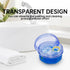 No Leak Partial Denture Case Retainer Bath Box Cup, Denture Soaking Cup False Teeth Holder Box Case with Strainer Basket and Brush - Transparent B...