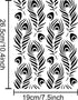 Peacock Feather Stencil Peacock Stencil Template 8.3×11.7 Inch Peafowl Bird Tail Feather Stencils for Painting Template Reusable DIY Art and Craft...