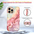Btscase Compatible with iPhone 13 Pro Max Case 6.7 Inch 2021,Marble Pattern 3 in 1 Heavy Duty Shockproof Full Body Rugged Hard PC+Soft Silicone Dr...