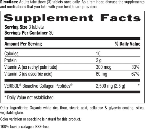 Country Life Maxi-Skin Collagen plus Vitamins C&A, Supports Skin Health...