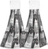 Boccsty Cats Kitten Pattern Hanging Kitchen Towels 2 Pieces Funny Gray Kitty Animal Dish Cloth Tie Towels Hand Towel Tea Bar Towels for Bathroom F...