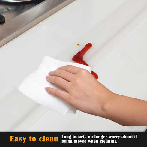 Silicone Stove Counter Gap Cover by Kindga, 21" Easy Clean Gap Filler Sealing Spills Between Kitchen Counter, Appliances,Stovetop, Oven, Washing M...
