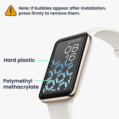 kwmobile Protective Film Compatible with Xiaomi Mi Band 7 Pro Screen Protector - 2x Smart Watch Protector Anti-Fingerprint...