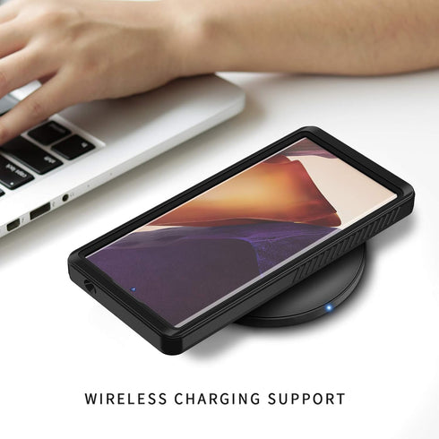 Lanhiem Galaxy Note 20 Ultra Case, IP68 Waterproof Dustproof Shockproof Case with Built-in Screen Protector, Full Body Sealed Underwater Protectiv...