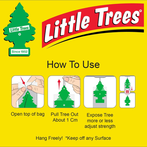 LITTLE TREES Car Air Freshener | Hanging Paper Tree for Home or Car | Pina Colada Scent | Pack of 6...