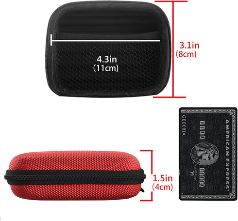 Geekria Shield Headphones Case for in-Ear Headphones, Replacement Hard Shell Travel Carrying Bag with Cable Storage, Compatible with Audio-Technic...