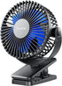 Gaiatop Portable Clip on Fan Battery Operated, Small Powerful USB Desk Fan, 3 Speed Quiet Rechargeable Mini Table Fan, 360° Rotate Personal Coolin...