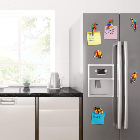 Parrot Magnets for Fridge Decorative Refrigerator Magnets Locker Magnets for Office Cabinets Whiteboards Classroom......