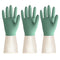 BOOMJOY Latex Cleaning Gloves, Heavy Duty Dishwashing Gloves, Reusable Medium Gloves for Kitchen, Bathroom, Gardening, Working, Pet Care - Green-B...