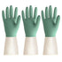 BOOMJOY Latex Cleaning Gloves, Heavy Duty Dishwashing Gloves, Reusable Medium Gloves for Kitchen, Bathroom, Gardening, Working, Pet Care - Green-B...