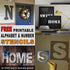 10x10Inch Letter Stencils Set, 26Pcs Plastic Reusable Scale Spraying Alphabet Stencils Learning Templates for Painting on Wood Wall Home Decor,DIY...