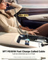 USB C 60W Super Fast Car Charger PD& QC3.0 with 5ft 30W Type C Coiled Cable, Car Phone Charger Adapter for iPhone 15 Pro Max Plus, Samsung Galaxy ...