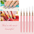 Artdone nail art brushes set kit acrylic supplies dotter striping polish markers barrier tape strips pens fine tip accessories tools decorations d...