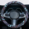 Ethnic Style Coarse Flax Cloth Automotive Steering Wheel Cover Anti Slip and Sweat Absorption Auto Car Wrap Cover (M, 14.5''-15'')...