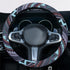 Ethnic Style Coarse Flax Cloth Automotive Steering Wheel Cover Anti Slip and Sweat Absorption Auto Car Wrap Cover (M, 14.5''-15'')...