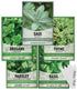 Gardeners Basics, Italian Herb Seeds for Planting 5 Variety Herbs Seed Packets Including Italian Flat Leaf Parsley, Sage, Oregano, Thyme, Basil - ...