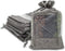 12-Pack X-Large Linen Burlap & Organza Gift Bags w. Drawstrings (7.5x11.5 in, Gray) - Party Favors, Presents, Samples & Treats Mesh Pouch by The D...