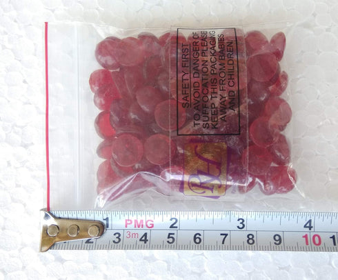 Rastogi Handicrafts Centerpieces,Glass Gems for Vase Fillers,Wedding Decoration Pebbles One Side Flat 100 pcs (Red) 12mm...