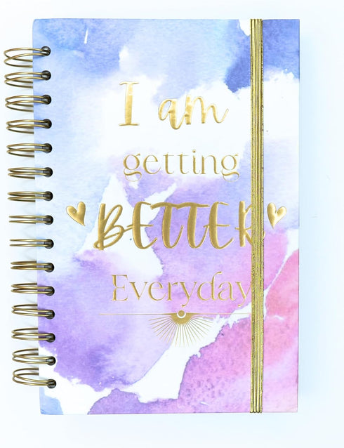 Small Spiral Notebook- Hardcover Journal for Women- Gratitude Journal with Reflection Questions- 200 Lined Pages with Quotes & Scripture- Prayer J...