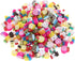 100pcs Mixed Polymer Clay Spacer Beads for Women Jewelry Making DIY Bracelet Necklace Hair Clip Accessories (Candy)...