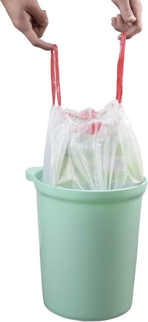 4 Gallon Drawstring Garbage bags, 120 Counts, White, Small Trash Can Liner...