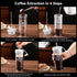 Portable Travel Coffee Press (16oz) - Double Wall with lids and Straws -Single Serve French Press for Travel, Home, Office, & More -No Leak Coffee...