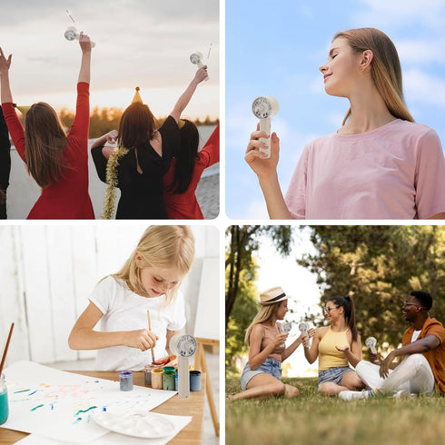 Personal Fans, Powerful Portable Handheld Fans with 7000RPM Turbo, High Speed USB-C Rechargeable Pocket Fan, Max 16H Working Table Fan for Women, ...
