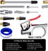 13 Pcs 2-Way Connection Air Nozzle Blow Gun Set, Air Nozzle Kit with 1/4 in Standard Quick Fitting and 8 Air Nozzles, Air Compressor Accessories f...