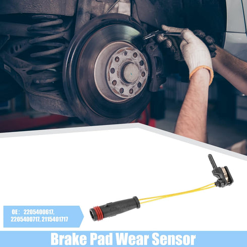 ACROPIX Car Brake Pad Sensor Front Rear Disc Brake Pad Wear Indicator Sensor Fit for Mercedes-Benz C230 - Pack of 4 Black...