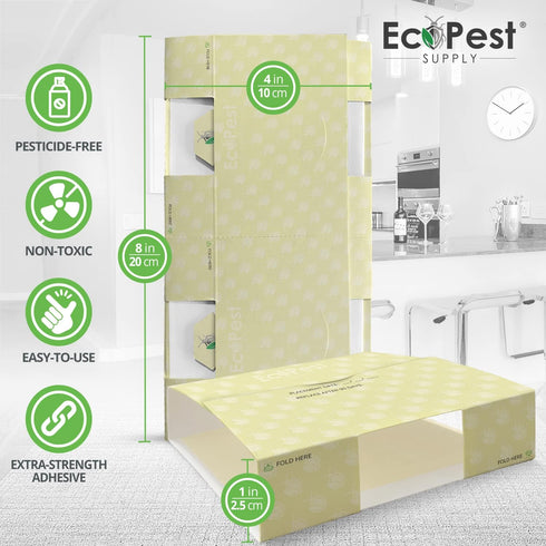 Roach Trap – 20 Pack | Sticky Indoor Glue Traps for Roaches and Other Bugs and Crawling Insects | Adhesive Cockroach Motel, Bait Trap, Monitor, Ki...