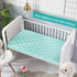 Waterproof Sheet for Pack n Play Quilted, Playard Sheet Protector 39" X 27" fits for Baby Foldable and Playard Mattress, Portable Mini Crib, Aqua...