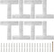 8PCS 3.23'' x 3.23'' T Shape Flat Bracket, Stainless Steel Mending Plate for Wood Desk Chair Cabinet Drawer Closet Frame Furniture with 40PCS Scre...