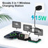 3 in 1 Wireless Charging Station for iPhone 15/14/13/12 Pro/Max/Mini, Magnetic Charger Foldable for AirPods 3/2/Pro, Travel Wireless Charging Pad ...