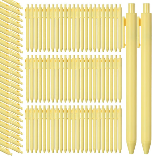 Fulmoon 50 Pcs Ballpoint Pens Bulk Retractable Comfortable Writing Pens Black Ink Pens Cute Back to School Supplies in Medium Point 1.0 mm for Tea...