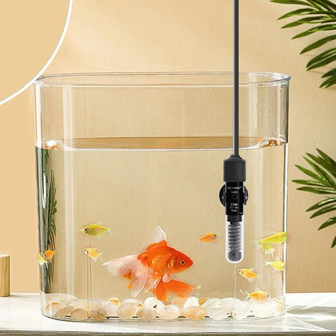 AQUANEAT Aquarium Heater, 25W Small Betta Fish Tank Heater, Mini Preset Water Thermostat with a Thermometer...