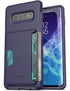 ENCASED Galaxy S10 Wallet Case (2019 Phantom) Ultra Protective Cover with Card Holder Slot (3 Credit Cards Capacity) for Samsung Galaxy S10 - Purp...