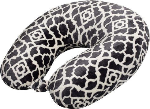 Adult Cozy Soft Microfiber Neck Pillow for Travel – Compact, Machine Washable - Perfect for Airplane, Car, or Home Use - Filled and Finished in th...