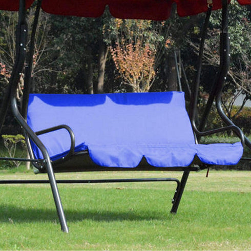 Keenso Swing Seat Cover, 3 Seat Premium 190T Polyester Taffeta Swing Cushion Cover Outdoor Waterproof Swing Chair Cover for Patio Courtyard Garden...