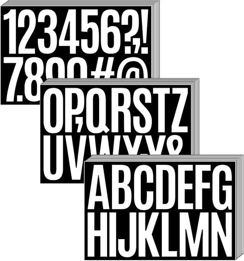 384 Pcs 24 Sheets Large Letter Stickers, 3 Inch Bulletin Board Letters, Vinyl Stick On Letters for Bulletin Boards, Self Adhesive Letters for Bull...