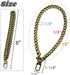 WEICHUAN 8" DIY Iron Flat Chain - Wrist Strap Wrist Chain Purse Straps Handbag Chains Accessories (Bronze)...