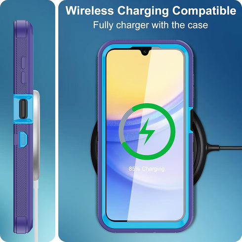 for Samsung Galaxy A15 5G Case,with Built in Screen Protector Heavy Duty Drop Protection,Full Body Rugged Shockproof Dustproof Protective Phone Co...