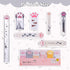 8 Pcs Cute Cat Paw Stationery Set Kawaii School Supplies Including Pencil Sharpener Retractable Eraser Correction Tape Sticky Notes Ruler Mini Sci...
