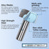 KEENTECH Router Bits, Carbide Tipped Dish Carving Bit for Edge Forming, Industrial Grade Blue Cutting Tools for Woodworking (1/4 Inch Shank x 1/2 ...