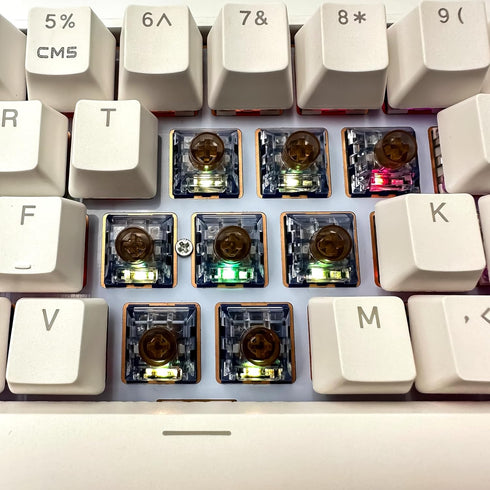 Silent Keyboard Switches,Kailh Box Deep-Sea Silent Whale Switches for Mechanical Keyboard,3-Pin 45gf Tactile/Dustproof/Long life Switches?Silent W...
