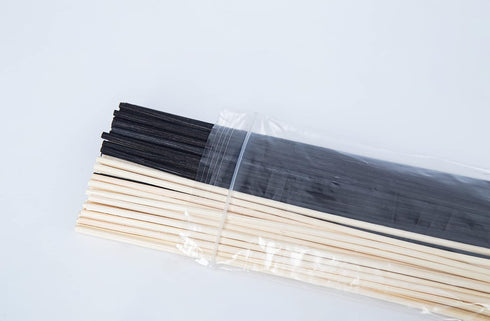 Reed Diffuser Sticks,10 Inch Natural Rattan Wood Sticks,Diffuser Refills,Essential Oil Aroma Diffuser Replacement Sticks for Aroma Fragrance (Blac...
