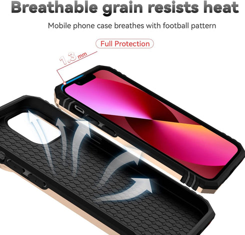 Hitaoyou iPhone 13 Pro Max Case with Lens Protection, iPhone 13 Pro Max with Camera Cover & Kickstand Military Grade Shockproof Heavy Duty Protect...