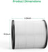 Air Purifier Replacement Filter Compatible with MOOKA & KOIOS B-D02L Air Purifier, VEWIOR B-D02U Air Cleaner, 3-in-1 Filter H13 True HEPA Filter A...
